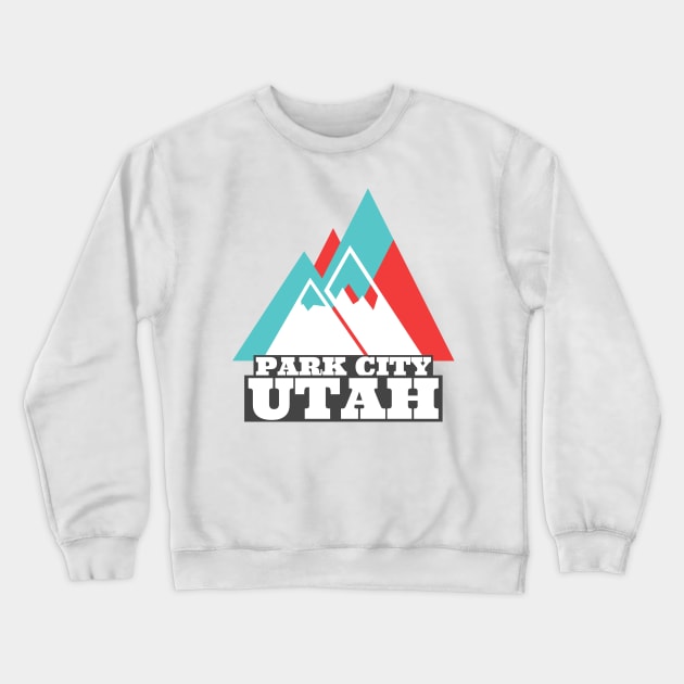 Park City Utah Vintage Travel Crewneck Sweatshirt by cricky